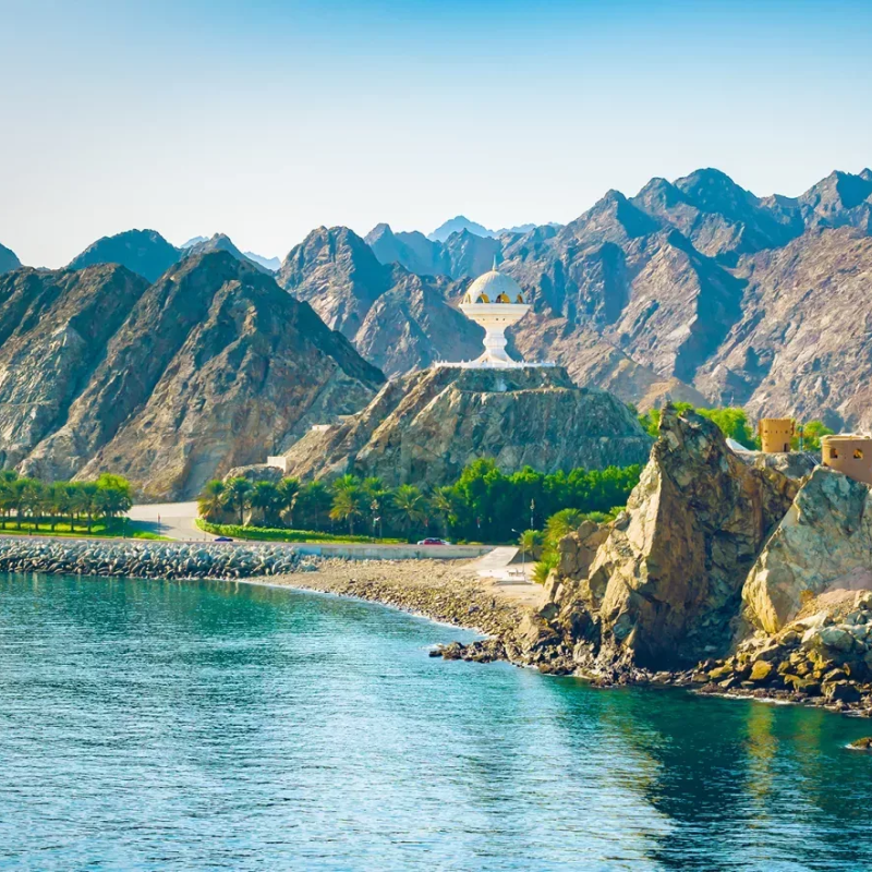 A picture showing a scenic view of Muscat, the port capital of Oman 