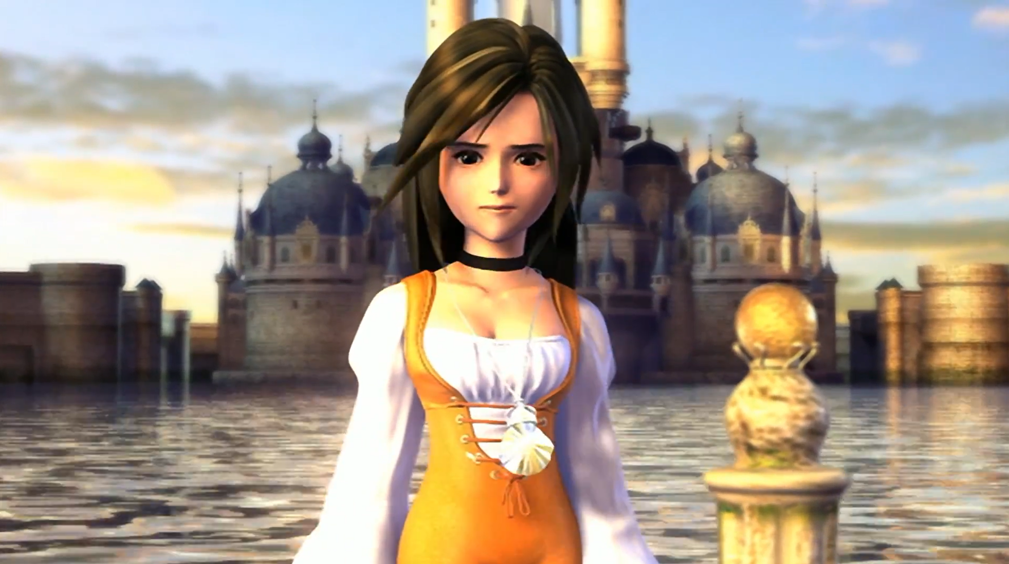 Garnet in a cinematic from Final Fantasy IX.
