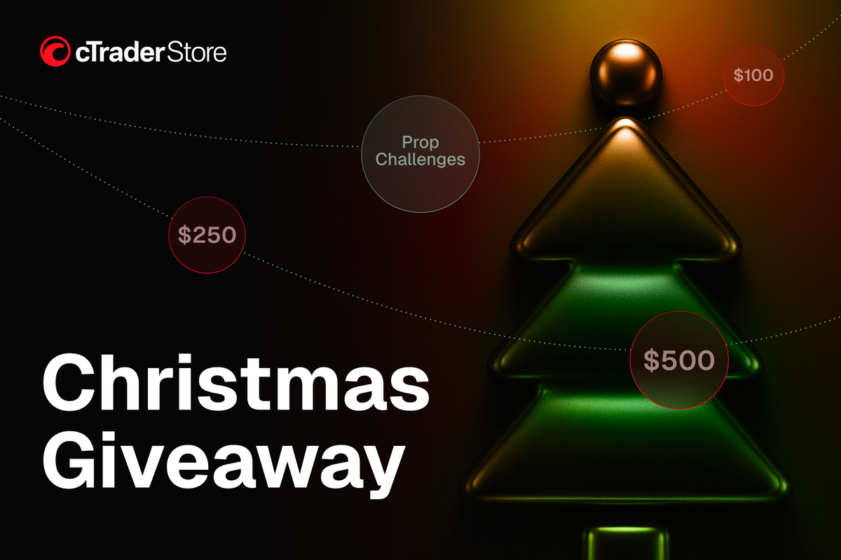Christmas giveaway: win prop challenges + cTrader Store bonus deposits 🎁