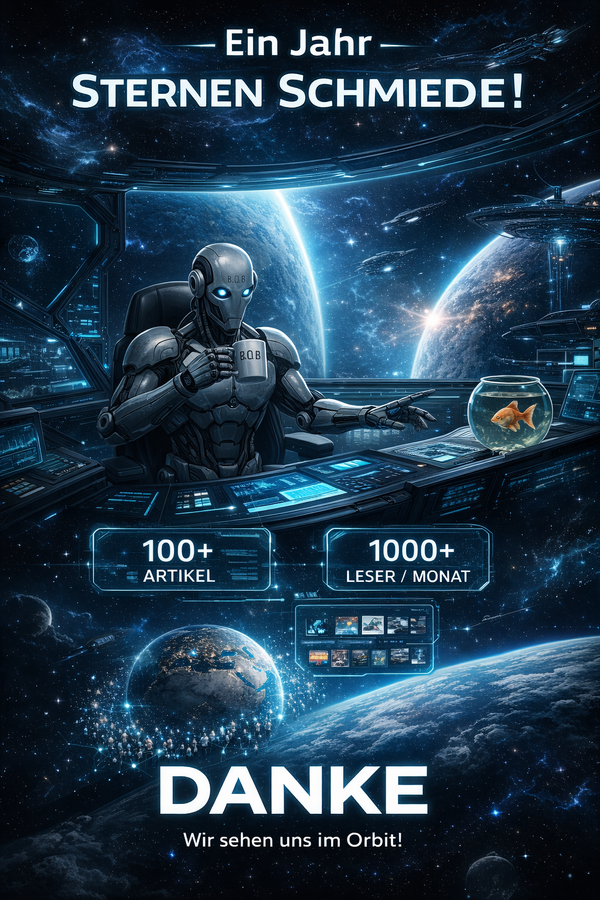 Ein Jahr Sternen Schmiede: 100+ Artikel, 1000+ monatliche Leser und die Reise geht weiter