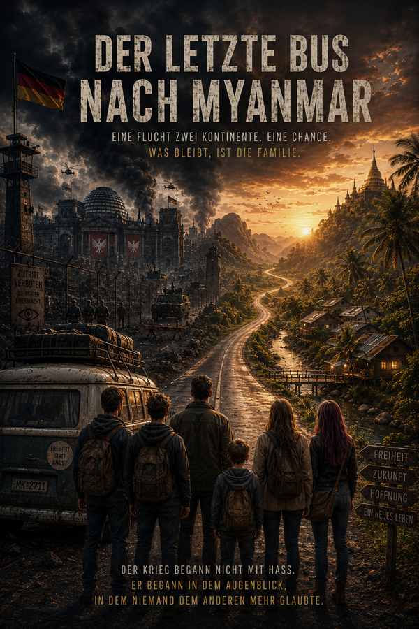 Der letzte Bus nach Myanmar - Mein neuer kostenloser dystopischer Roman