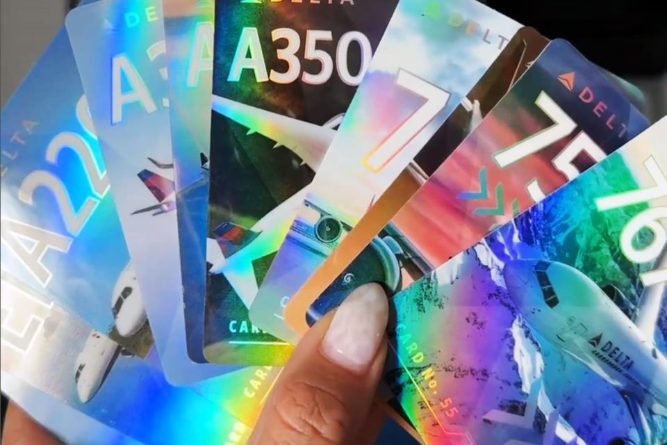 Delta Airlines Trading Cards