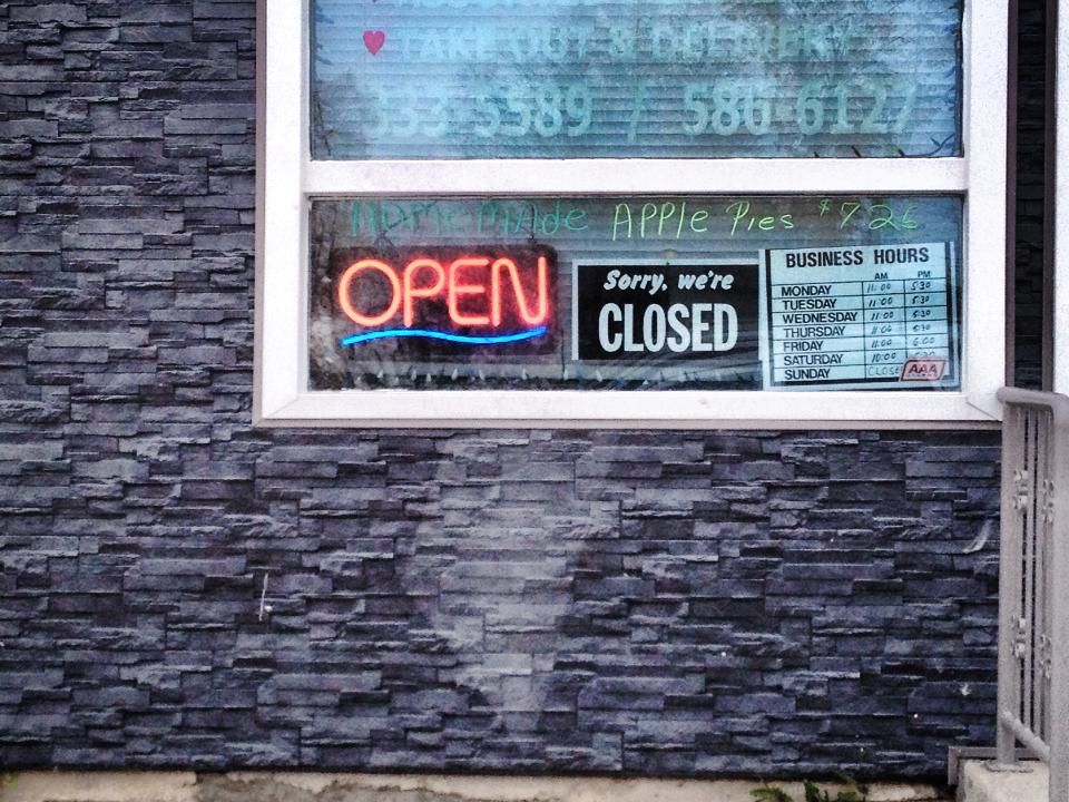 Sorry, we're open