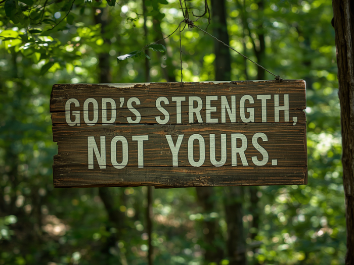 God’s Strength, Not Yours