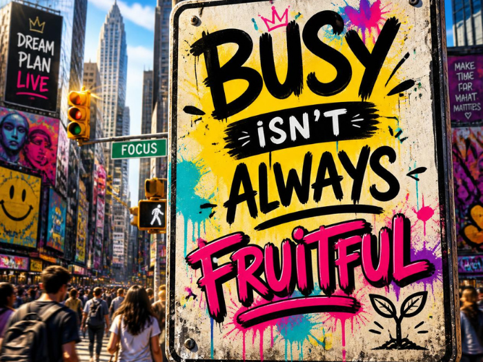 Busy Isn’t Always Fruitful