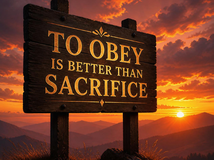 To Obey Is Better Than Sacrifice