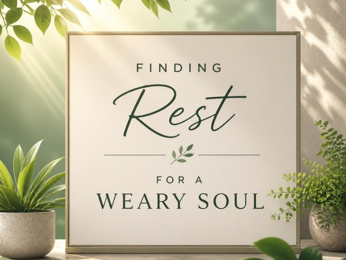 Finding Rest for a Weary Soul