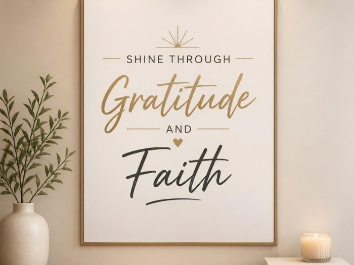Shine Through Gratitude and Faith