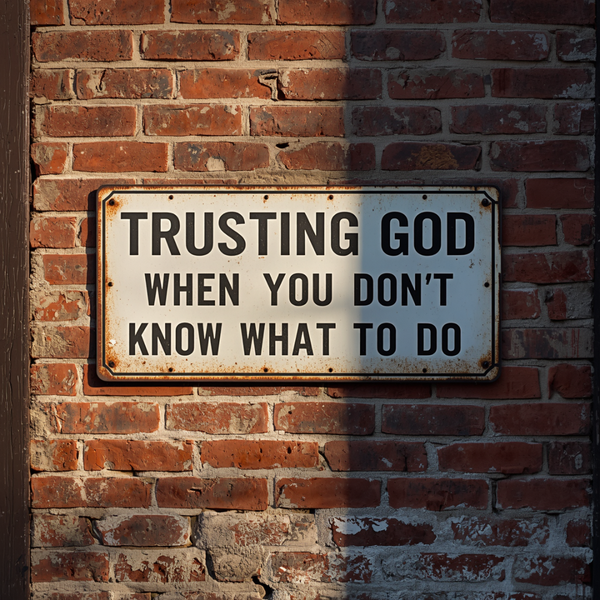 Trusting God When You Don’t Know What to Do