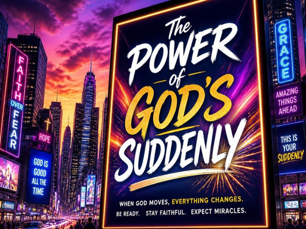 The Power of God’s Suddenly