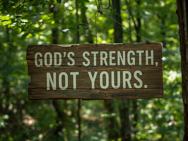 God’s Strength, Not Yours