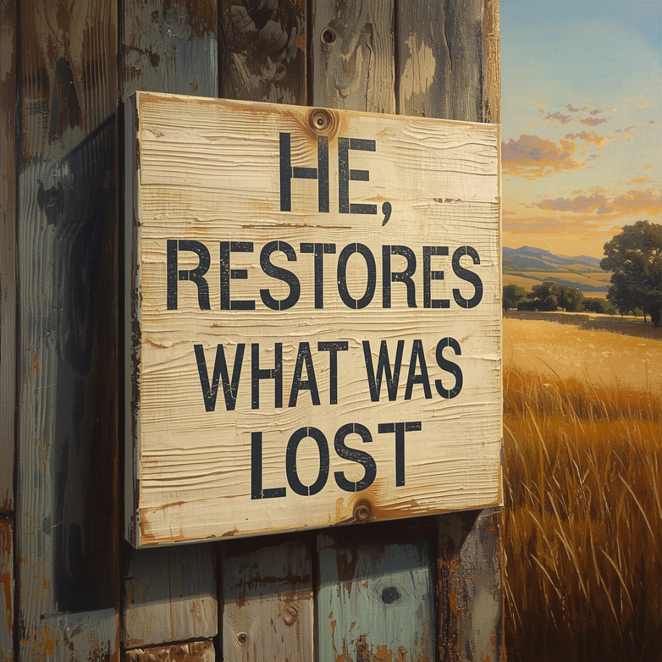 He Restores What Was Lost