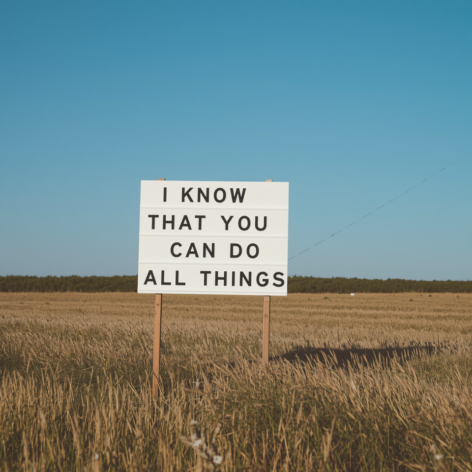 “I Know That You Can Do All Things”
