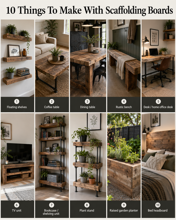 10 Things You Can Make with Reclaimed Scaffold Boards