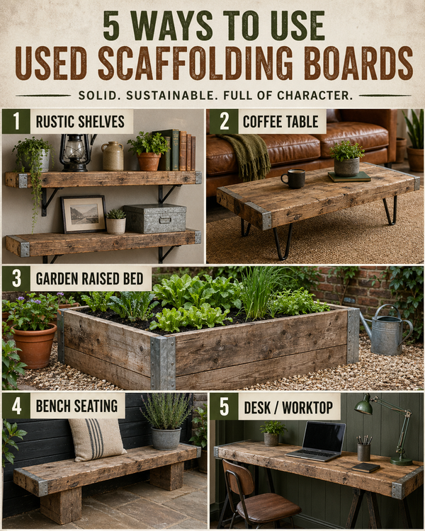 Upcycled Scaffold Boards in Nottinghamshire