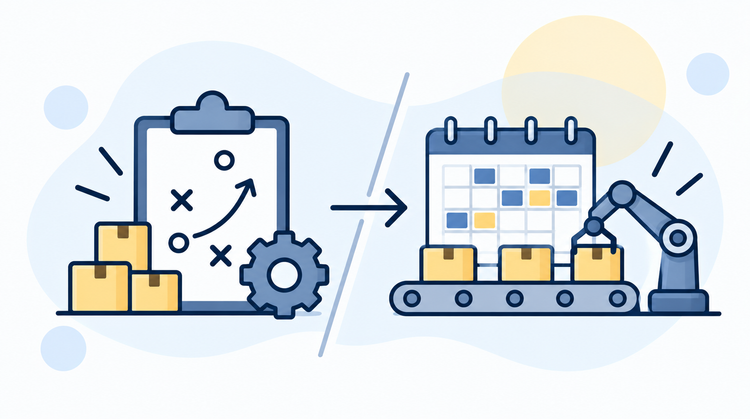 Production Planning vs Production Scheduling