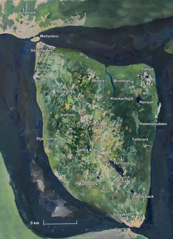 Satellitbild över Hammarön