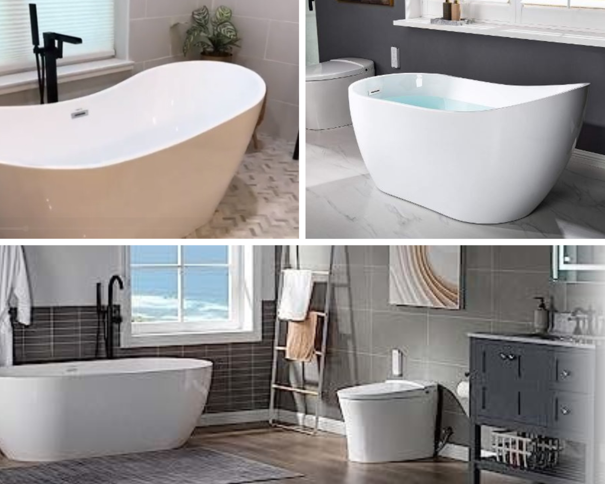 An Elegant Free-Standing Tub To Transform Your Bathroom Today!