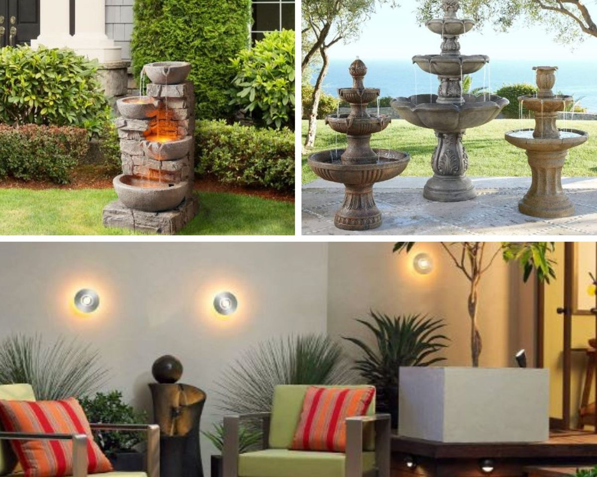 Outdoor Fountains: A Serene Oasis With Calming Water Sights & Sounds!