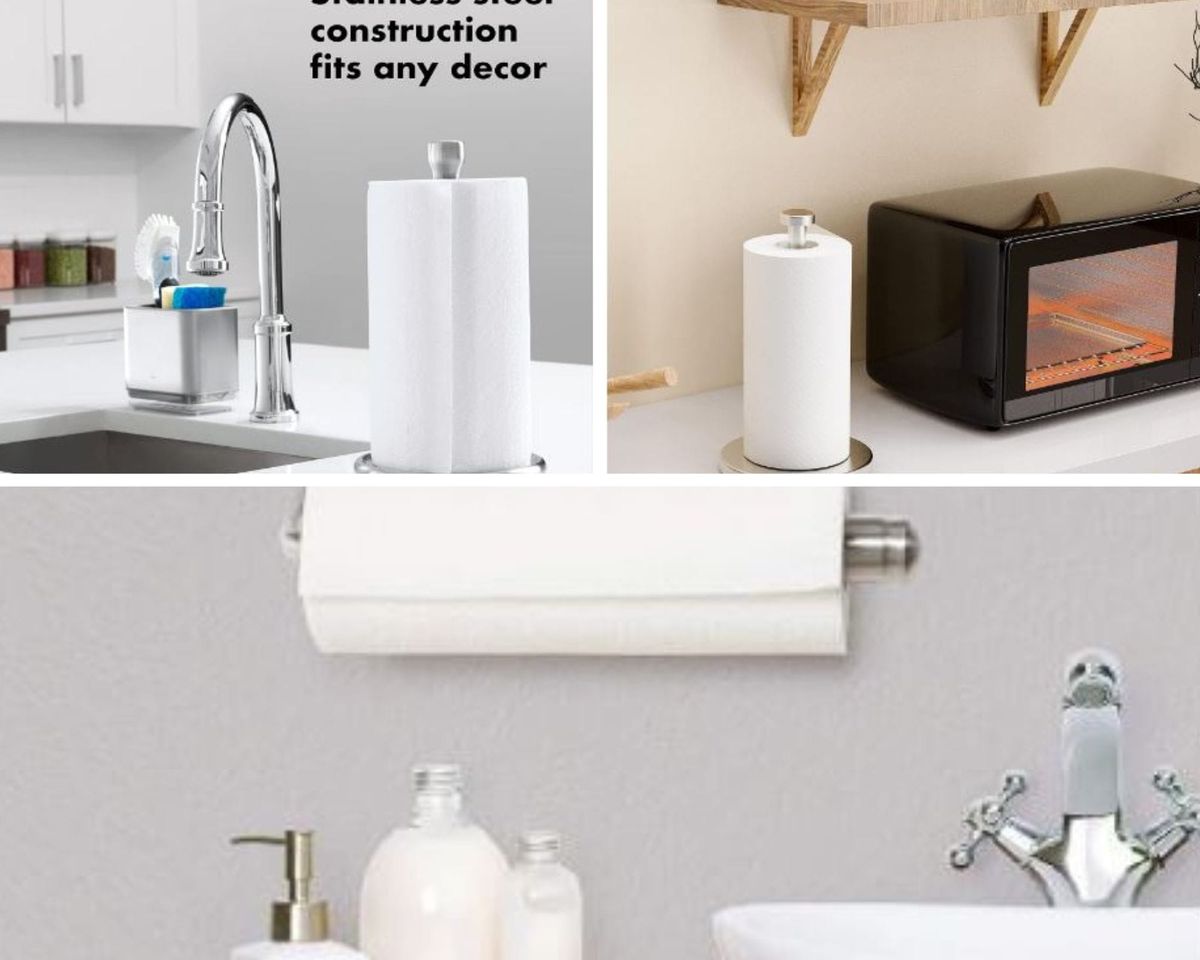 A Paper Towel Holder: Sleek, Chick, and Oh-So-Practical.