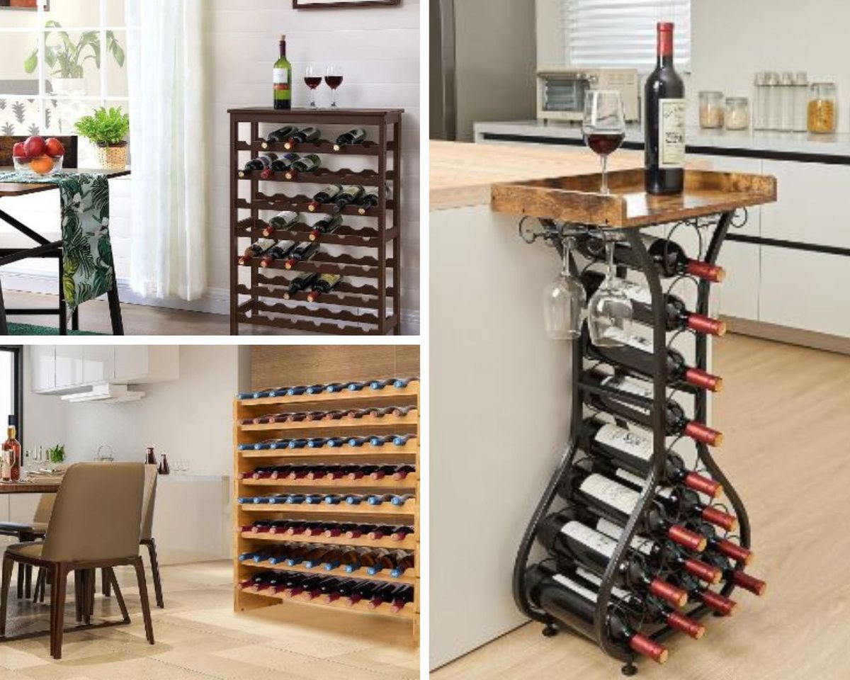 Wine Rack: Secure Storage For Wine, and Keeps the Cork Wet!