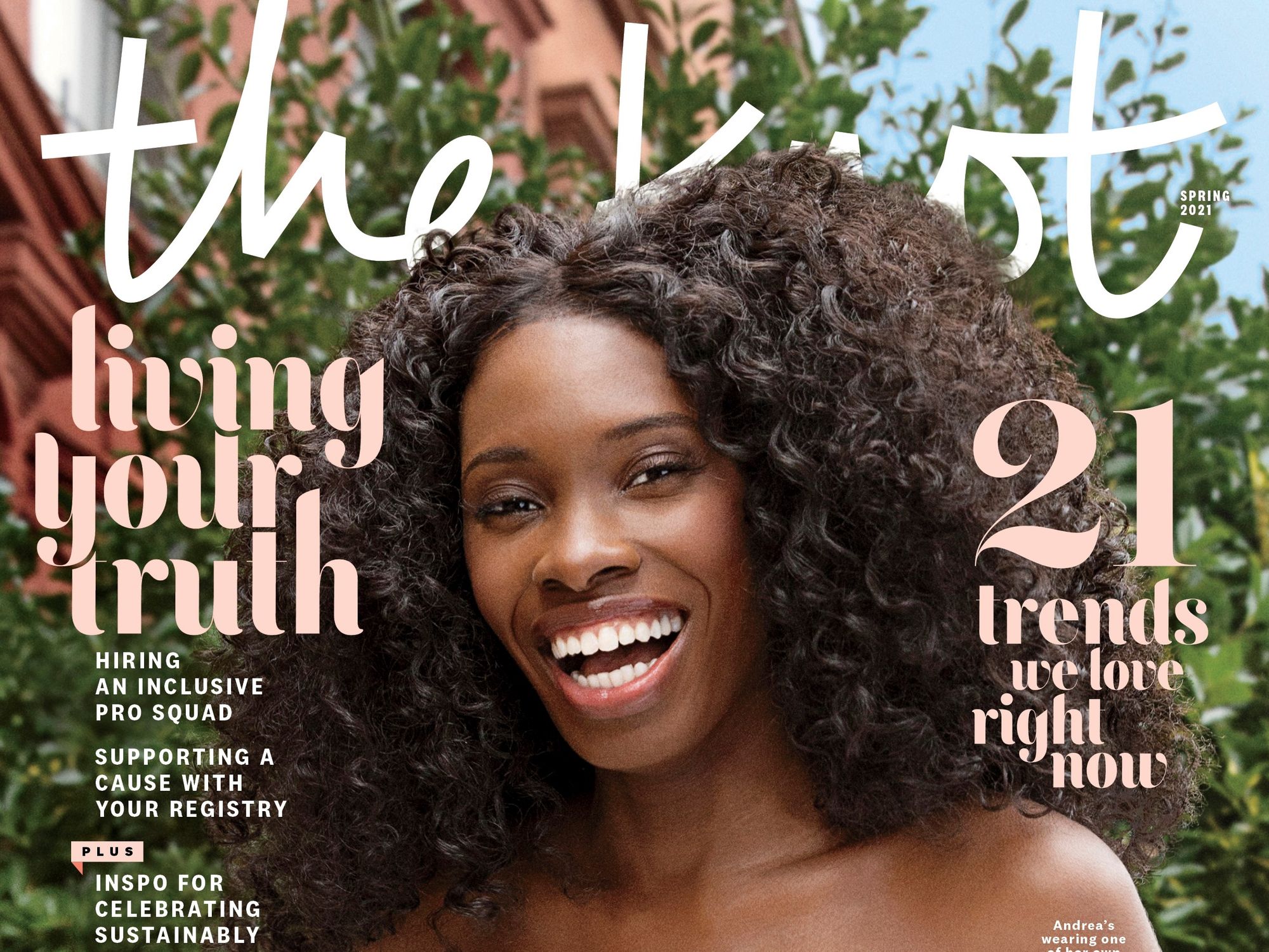 Pantora Bridal Founder and Designer Andrea Pitter Graces the Cover of The Knot Magazine