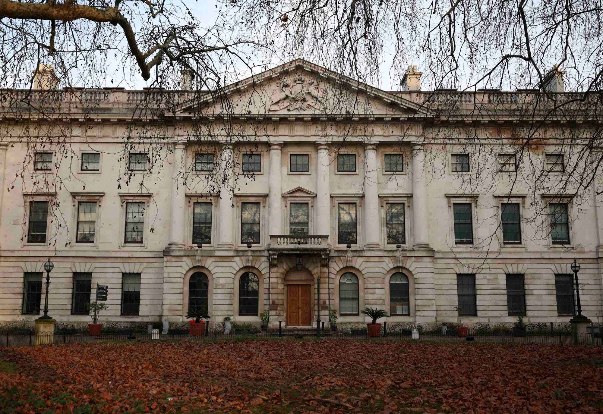 2026年1月17日,英國倫敦皇家鑄幣局庭院(Royal Mint Court)一景,這裡擬建中國新的巨型大使館。攝:Isabel Infantes/Reuters/達志影像