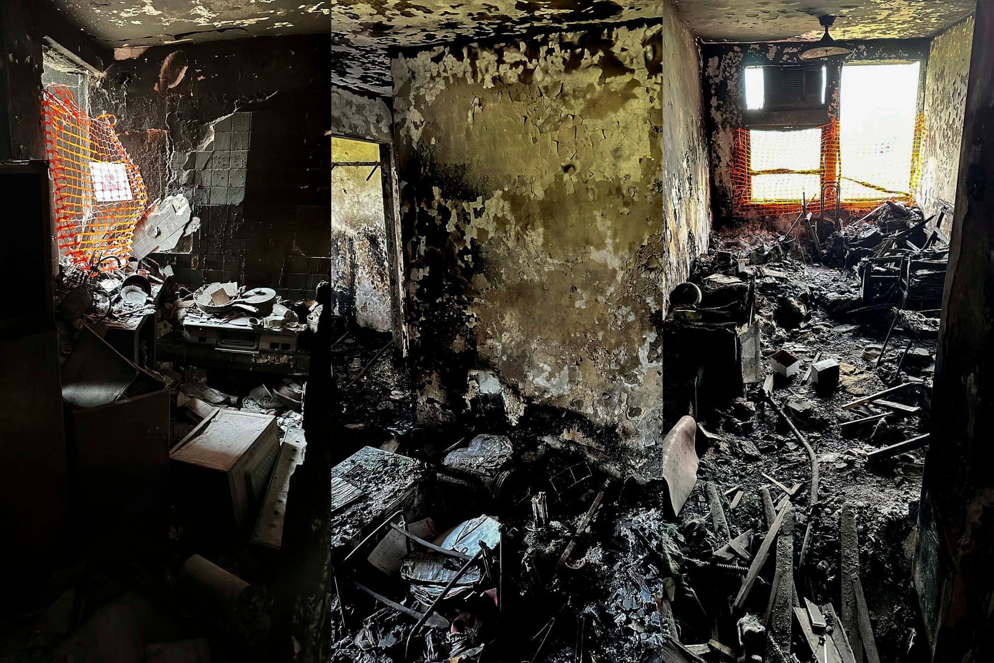 宏福苑居民火后首日回家：灰烬中挖掘相片和金器，寻找逝世小狗遗骸｜Whatsnew