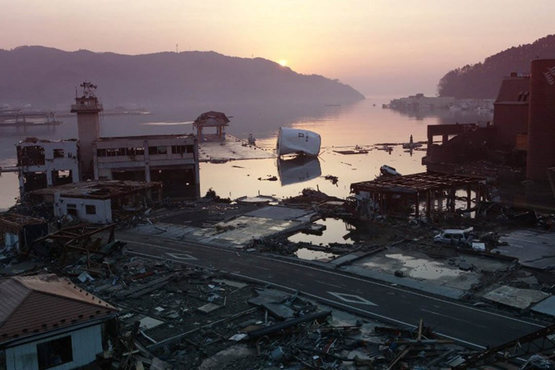 2011年東日本大地震。攝：JIJI PRESS / AFP