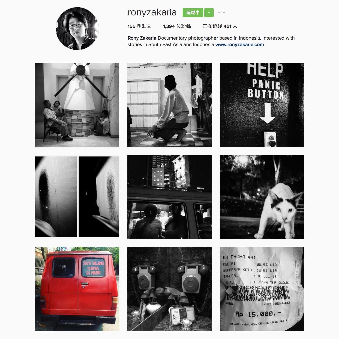 Rony Zakaria(@ronyzakaria)，印尼摄影师，曾在菲律宾亚洲新闻中心学习，并曾获得NPPA 最佳新闻摄影奖。