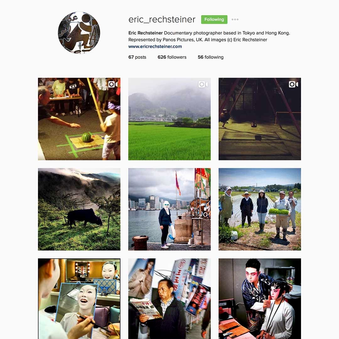 Eric Rechsteiner (@eric_rechsteiner) ，Panos图片社成员，旅居东京及香港。