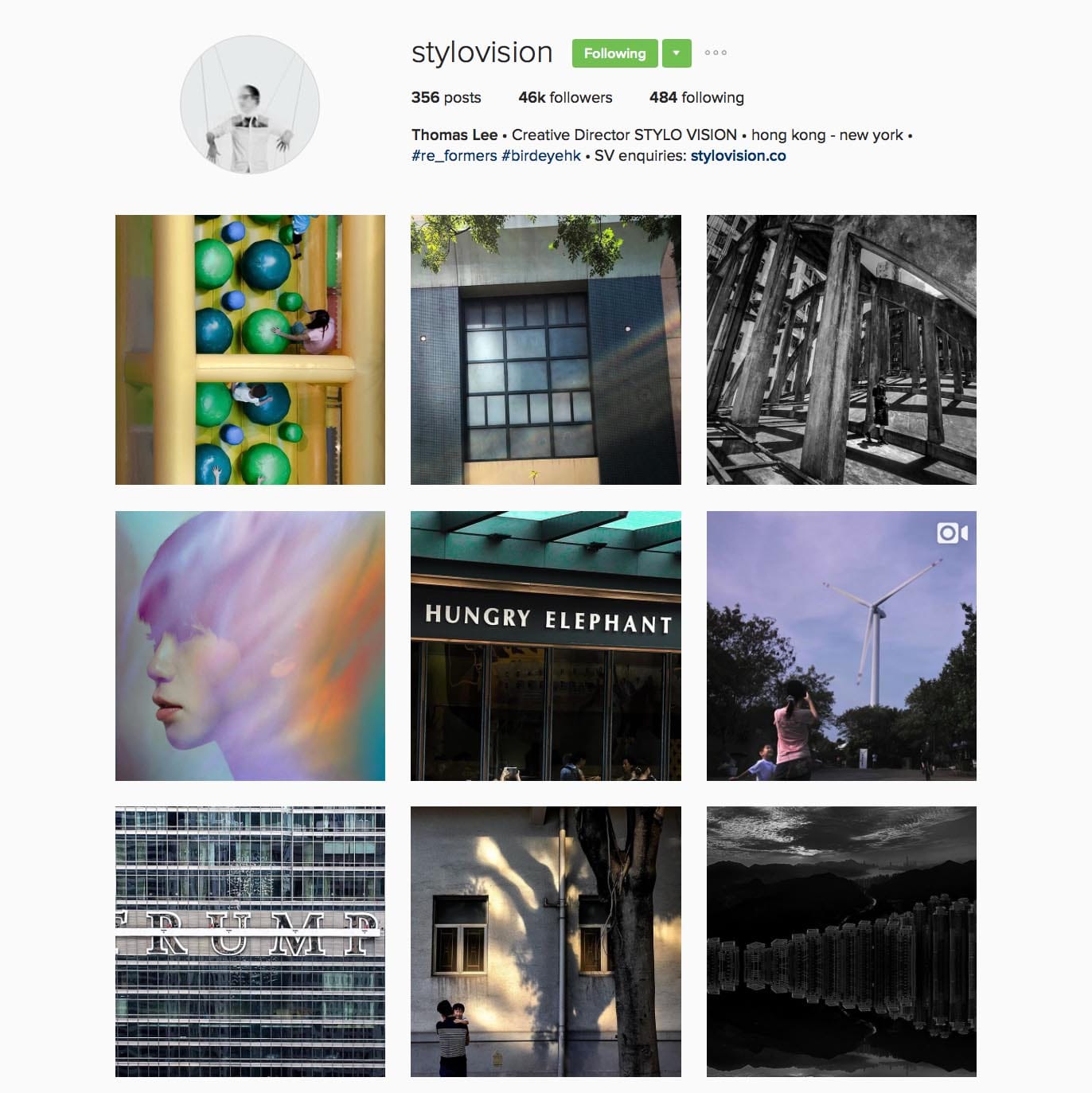 Thomas Lee(@stylovision)，香港摄影师，STYLO VISION的创意总监。