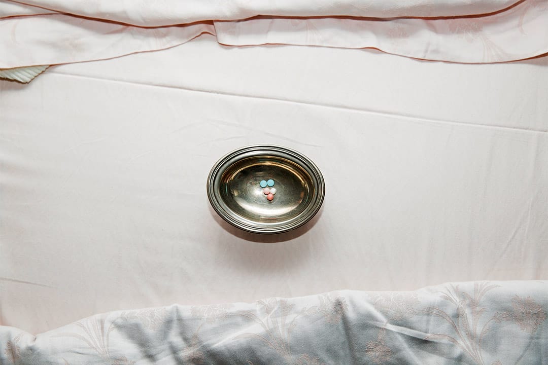 2015年6月23日，意大利科薩托，Marisa Vesco (Nonna) 需要服食的藥物。 