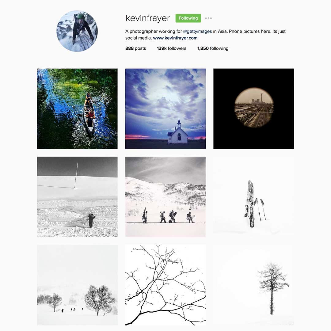 Kevin Frayer (@kevinfrayer)，Getty图片社驻亚洲摄影师，Instagram #eyeonchina创办成员，曾获多个世界新闻摄影比赛奖项。