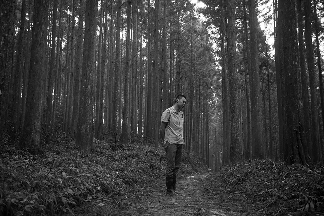 正昌制材厂的第二代经营者 梁国兴。