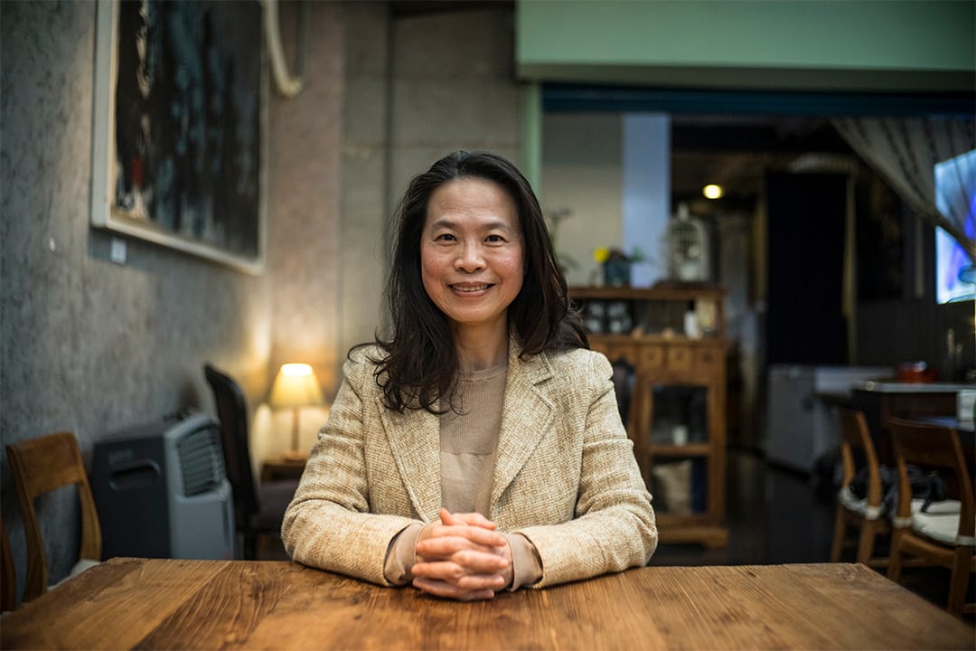 《激越与死灭：二二八世代民主路》作者黄惠君。