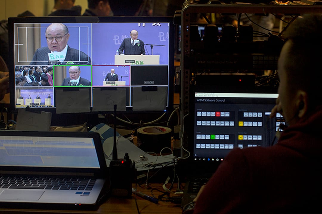 胡國興出席選舉候選人論壇。