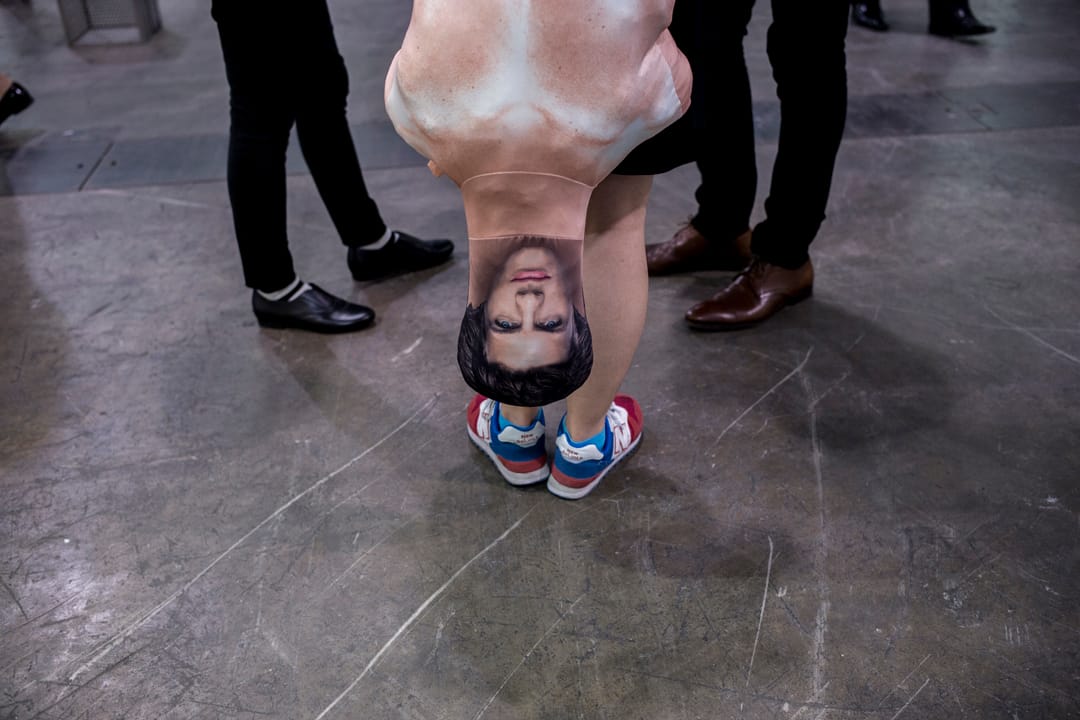 2017巴塞爾藝術展（Art Basel）現場。