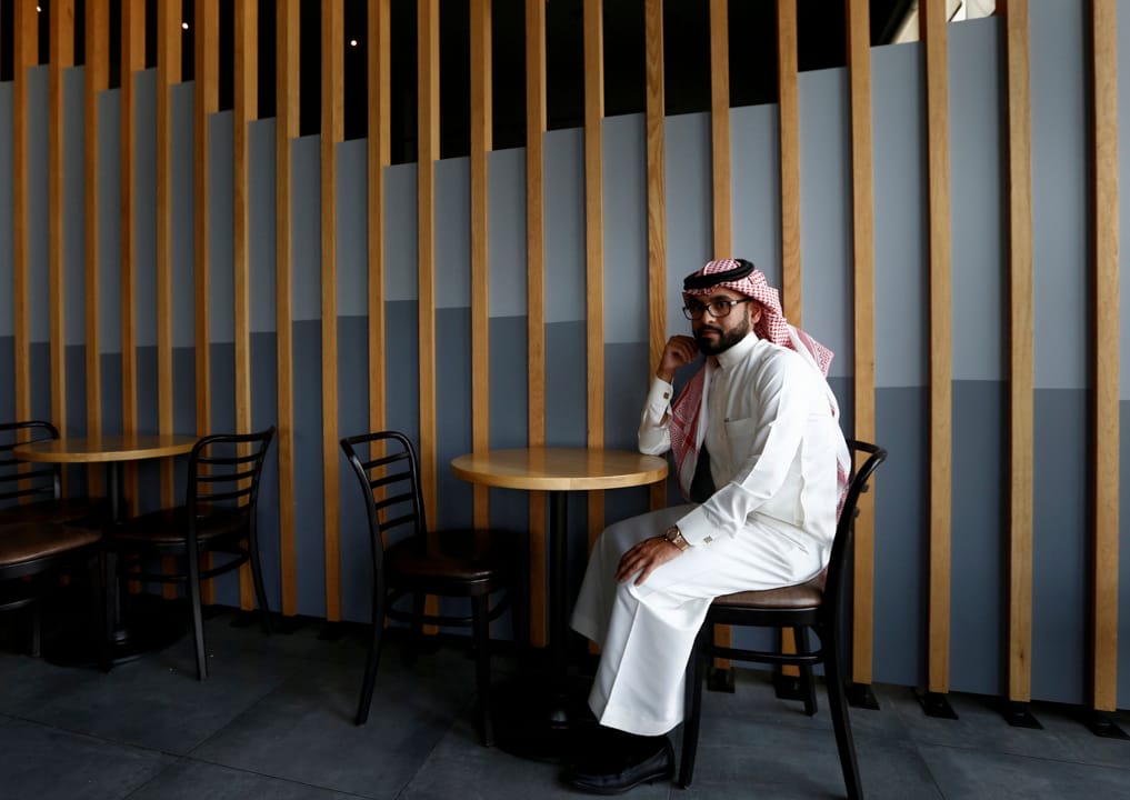 28岁的 Nayef al-Hayzan 说特朗普到访沙特阿拉伯会为当地经济带来正面的影响。