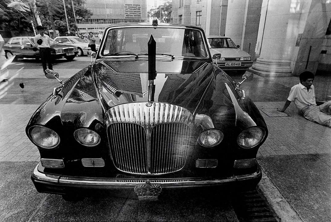 1992年，港督坐駕・立法局外。