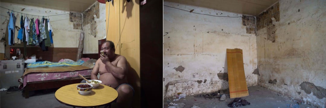 2017年9月7日,在搬家公司工作的劉先生在家中邊吃晚飯邊打電話。