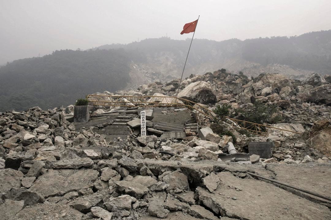 2008年,北川茅坝初中。