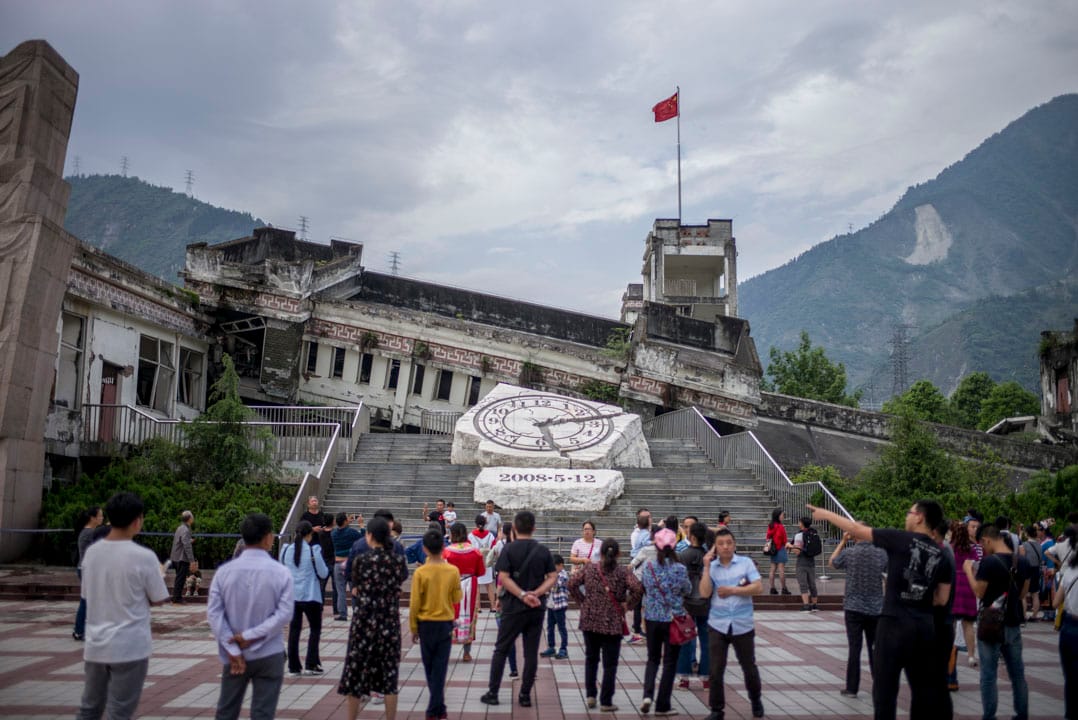 2018年,映秀漩口中学。