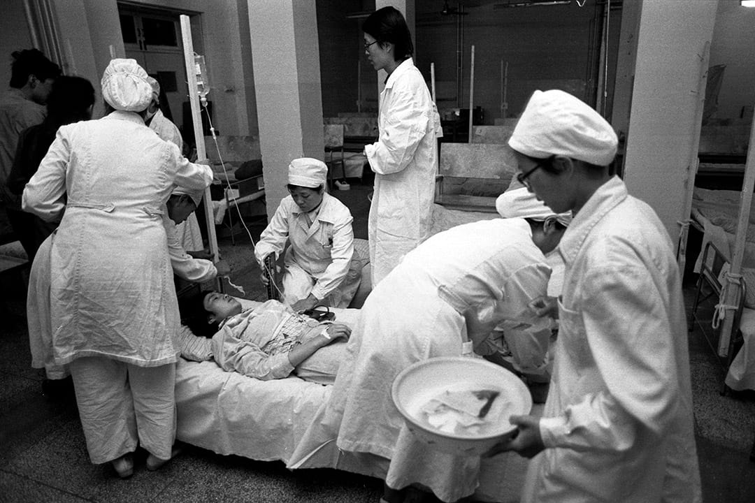 1989年5月17日,北京首都医学院。