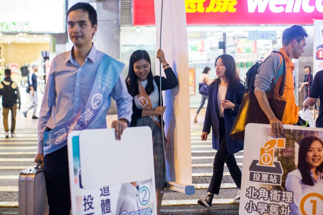 23歲的福建第三代的素人傅佳琳,出戰被視為「建制派老巢」的北角選區。