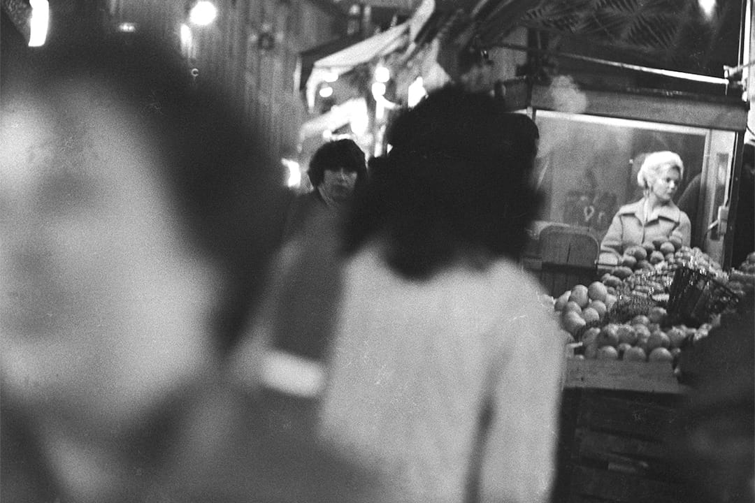 水菓販(1976-1980)。