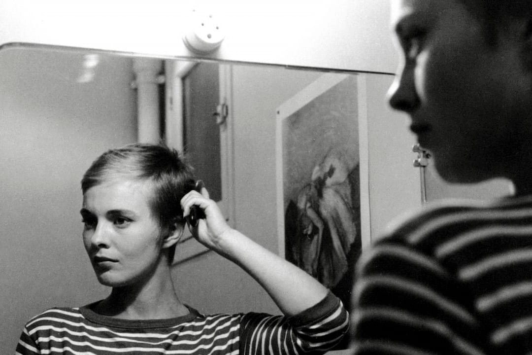 高達的《斷了氣》（À bout de souffle）劇照。