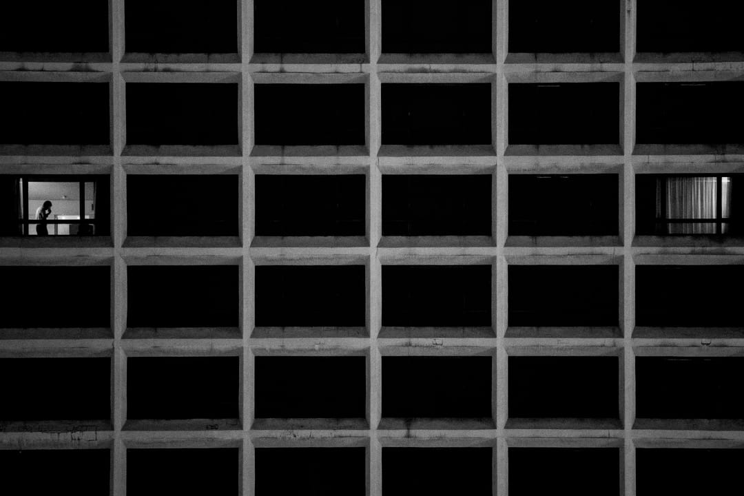 疫情期间，尖沙咀一间酒店空置的房间。