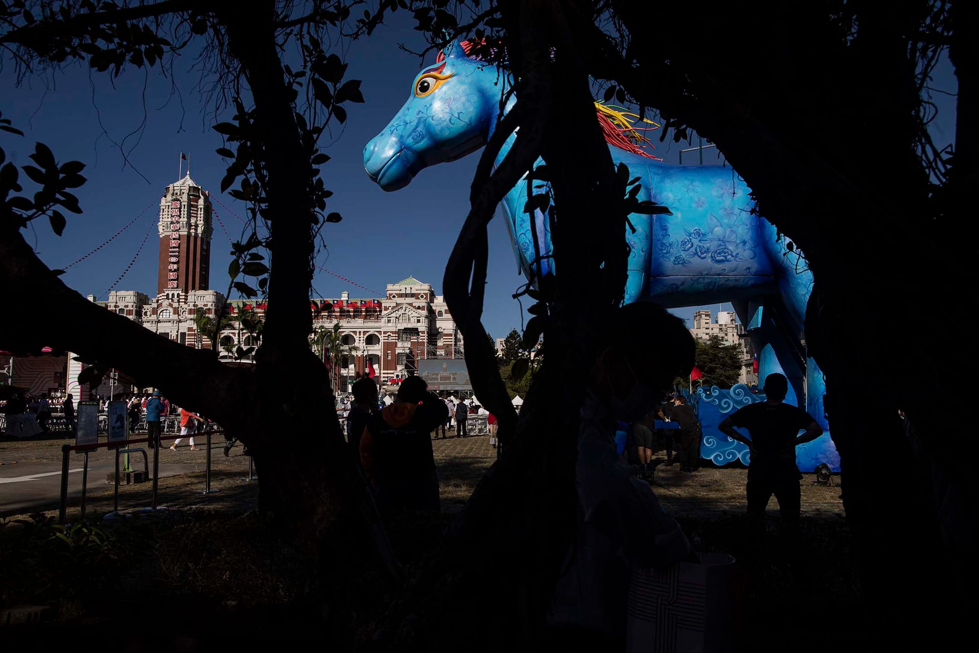 2021年10月10日台湾台北，双十节国庆大会。