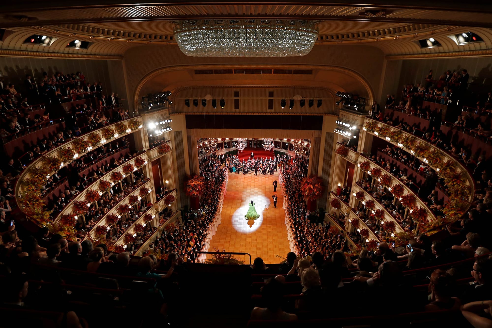 2019年2月28日，女高音歌唱家涅特列布科（Anna Netrebko）在奧地利維也納表演。